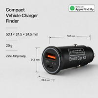 Traceur de véhicule en métal AP200 avec alimentation directe OBD 12V, contrôle à distance via application iOS, moule privé OEM