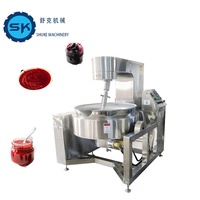 Mélangeur de cuisson planétaire industriel en acier inoxydable 304 Machine à fabriquer la pâte de piment et les confitures de fruits