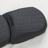 Housse de siège de moto GANE en cuir véritable personnalisée, design de luxe, style sportif, quatre saisons, universelle, résistante à l'usure et anti-salissure