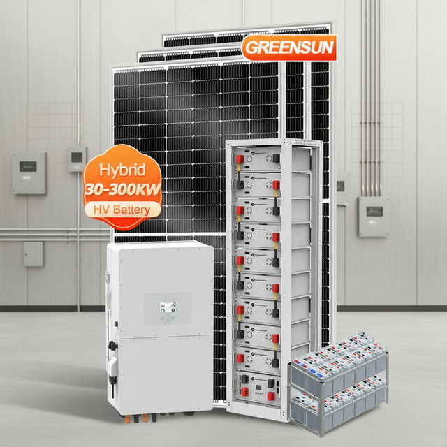 All in One DEYE Hybrid Solar System 5kw 10kw 15kw 20kw 50kw 100kw 1MW 2MW Solar Energy Storage System Solar Power System Setup