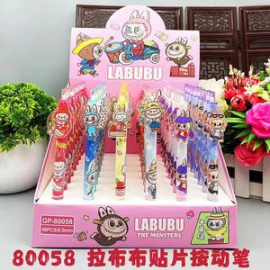 2025 yeni XS yüksek kalite 0.5mm geri çekilebilir jel kalem, öğrenciler pürüzsüz yazma kalem, yeni karikatür plastik Labubu kalem - Product Image 5