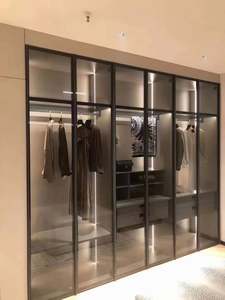 Armario de Dormitorio Moderno Personalizable, Ecológico, Ahorra Espacio, Gran Capacidad, Gabinetes de Almacenamiento Modulares para Ropa - Product Image 3