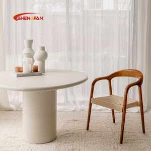 Ghế ăn kiểu Âu, khuyến mãi nóng, chất liệu gỗ beech nguyên khối, màu óc chó, ghế gỗ bọc vải, ghế ăn kiểu Hans có tay vịn - Product Image 6