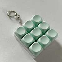 Porte-clés anti-stress personnalisé avec bouton sensoriel à presser, clé de clavier anti-stress, jouet porte-clés de clavier avec design de dessin animé