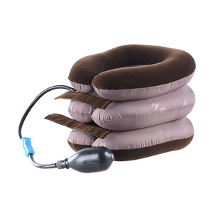 Best Cervical Traction Device <b>Inflatable</b> Neck Support Three Layer Full Fleece Thickened Health Massage Use - Product Image 2