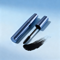 Emballage cosmétique écologique en aluminium coloré pour mascara, nouveau design, tube de mascara de 10 ml avec applicateur à brosse riche, en stock