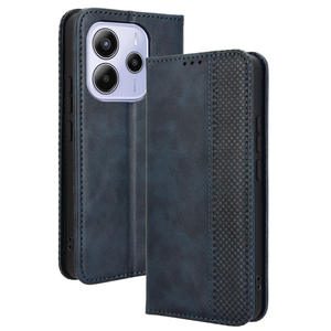 2025 negocios PU cuero Cierre magnético cartera tarjetero Kickstand Flip Folio funda para teléfono móvil para Redmi Note 14 4G - Product Image 1