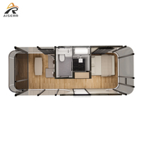 Hôtel capsule spatiale de luxe en structure acier modulaire, étanche, style moderne, 2 chambres, maison familiale miniature, utilisation extérieure