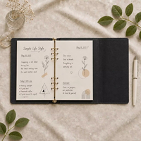 Carnet de notes personnalisé à trois volets, à feuilles mobiles, avec motif de constellations du zodiaque, pour promotion et vente en gros