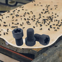 Vis en acier à oxyde noir à filetage fin T15 T10 à tête Torx DIN 912 Classe 12 6-48 8-40