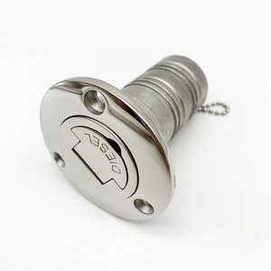 Bouchon de remplissage de carburant en acier inoxydable avec chaîne, pièce de rechange pour matériel marin - Product Image 4