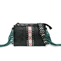 Sac à bandoulière croisé en cuir PU souple, style punk, populaire, élégant, imperméable, bohème, avec fermeture éclair, pochette tendance