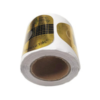 Sune l Port Support en plastique pour papier nail art, forme carrée et papillon dorée, 100 pièces, multi-tailles, moule d'extension d'ongles, colle fixe