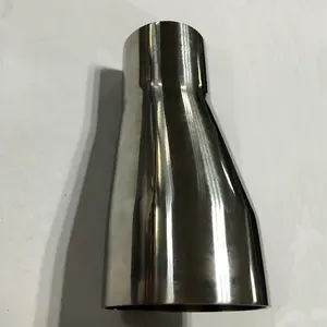3A sanitary mirror polished Reducer long pipe fitting
