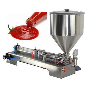 SINOPED fabrika fiyat bir dolum makinesi dolum patates domates sos tereyağı yarı otomatik dolum makinesi dolum makinesi