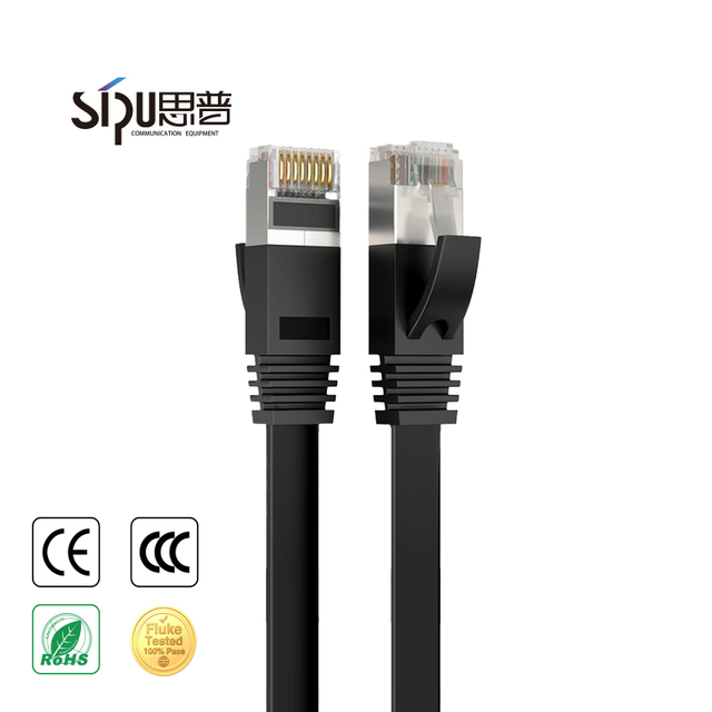 SIPU Cat6a UTP PVC Jacket Slim Gigabit Ethernet Patch Cord Bare Copper for Laptop CE RoHS