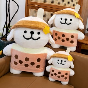 2025 nouvelle ligne Art chiot lait thé <span class=keywords><strong>série</strong></span> oreiller guérison <span class=keywords><strong>série</strong></span> filles en peluche mignon ligne Art chien poupée oreiller - Product Image 2