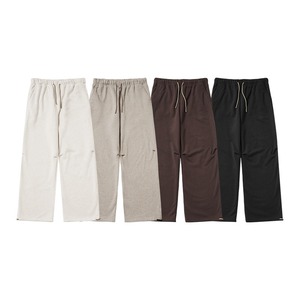 <span class=keywords><strong>Pantaloni</strong></span> Casual in pile dritti in cotone americano sportivo da uomo autunno/inverno 365G vita elastica tipo medio - Product Image 1