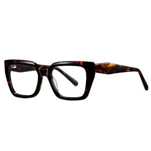 <span class=keywords><strong>Gafas</strong></span> de Acetato Cuadradas con Protección Anti-Luz Azul para <span class=keywords><strong>Mujer</strong></span> MS 18101, con Lentes de Resina con Diseño Floral, Montura Completa y Duradera - Product Image 4