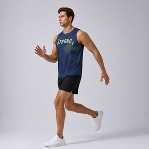 Débardeur en tissu mesh personnalisé avec logo imprimé, séchage rapide, respirant, pour le basketball, la course à pied, la gym, la remise en forme, vêtements d'équipe, conception OEM ODM - Product Image 3