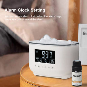 Humidificador de aire ultrasónico <span class=keywords><strong>con</strong></span> luz colorida eléctrica para el hogar, difusor de aroma de aceite esencial <span class=keywords><strong>con</strong></span> pantalla Digital y reloj <span class=keywords><strong>despertador</strong></span> - Product Image 6