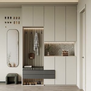 Modern, Minimalist, Large-capacity Shoe Cabinet, Vertical Multi-layer <strong>Storage</strong> <strong>Unit</strong> for Large <strong>Halls</strong>. - Product Image 4