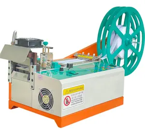 Automatic Hot Cold Knife Nylon Webbing Ribbon Fabric Cutter Elastic Rubber Band Tape microcomputer Cutting Machine