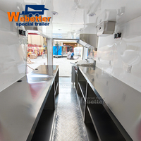 Webetter Carritos Foodtruck Bar à Boissons Portable, Camion de Hot-dogs, Café, Glaces, Pizza, Cuisine Mobile, Remorque Alimentaire Entièrement Équipée