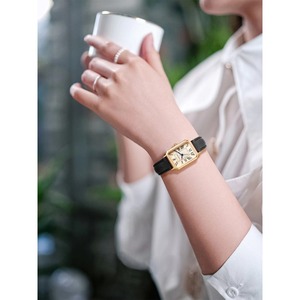 Montres pour femmes de luxe vintage à mouvement à quartz carré en alliage, avec cadran à aiguilles et chiffres romains, prix d'usine - Product Image 6