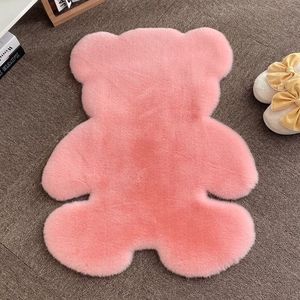 Alfombra en forma de <span class=keywords><strong>oso</strong></span> para niños, peluda, Blanca - Product Image 2