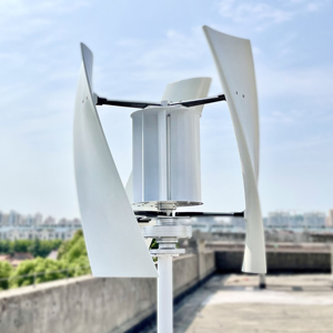 Turbinas Eólicas de Eje Vertical CoreChain Ture Power de 800W 1.5-5kW, 24V/48V, Onda Sinusoidal Pura, Diámetro del Rotor de 125CM, Certificación CE - Product Image 1