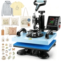 Presse à Chaud Compacte Pivotante 10x12 Pouces – Machine de Sublimation Numérique Plate pour DIY, Petites Entreprises, T-shirts et Sacs Fourre-tout