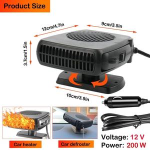 Ventilador Calefactor para Auto de 12V 24V, Desempañador Rápido de 150W, Ventilador 2 en 1 con Calefacción y Refrigeración Rápida, Enchufe para Encendedor de Cigarrillos - Product Image 5