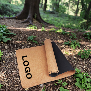 Tapis épais en caoutchouc naturel de yoga TPE antidérapant mat de fitness avec logo personnalisé Yoga Eco Premium - Product Image 4