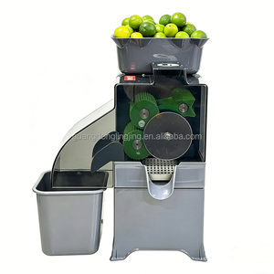 Exprimidor Comercial Automático de Calamansi, Limón y Maracuyá con Expulsión de Pulpa, Máquina Extractora de Cítricos y Naranjas de Acero Inoxidable - Product Image 3