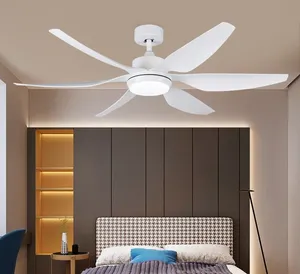 Plafoniera bianca di alta qualità per camera da letto soggiorno Pop Smart Modern Led ventilatore da soffitto con luce