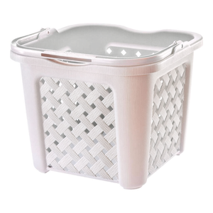 Cesta <b>plastica</b> con manico (38x38x31,5cm) ARIANNA Angora 8065448112 - Product Image 2