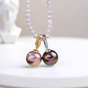 Accesorios de Perlas DIY para Moda Femenina, Colgante de Plata S925, Cuentas de 11-13 mm, Componentes de Joyería con Forma de Gorro de Navidad - Product Image 1