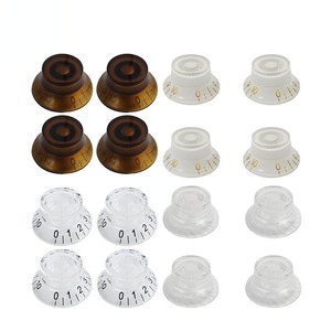 Perilla de guitarra UFO multicolor, perilla de control de volumen y tono de acrílico, brillante y pulida, accesorios para guitarra eléctrica y bajo SURPASS MUSIC - Product Image 1