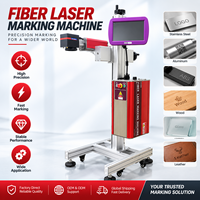 Machine de marquage laser à fibre optique haute vitesse en ligne pour la codification sur ligne de production