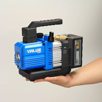 Pompe à vide HVAC rechargeable à batterie lithium double étage VALUE VRP-2DLi pour la maintenance des climatiseurs et la réfrigération