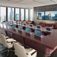 Nouveau produit : Système de conférence sans papier avec élévateur de moniteur rétractable, compatible vidéoconférence, pour salle de réunion et bureau