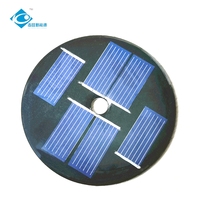 Panel Surya Mini Nol Emisi Karbon 0.22W Panel Surya Epoxy ZW-Dia60-2 Panel Surya Ringan Pengisi Daya 3V