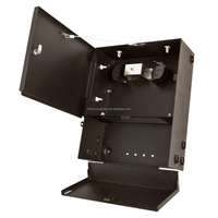 Boîtier de distribution fibre optique mural double porte KNC/OEM WP6012, capacité 8 panneaux de terminaison, étagère de travail intégrée amovible