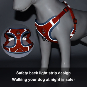 Harnais et laisse réglables pour chien, ensemble réfléchissant, cadeau pour chiot, gilet de harnais pour chat, laisse d'entraînement extérieur pour petit chien, anti-traction - Product Image 6