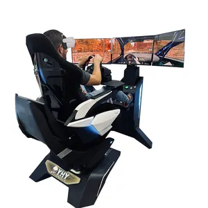 YHY lega di alluminio telaio prodotti divertimento macchina gioco 3 schermo 3 Dof movimento sedia simulatore VR Racing