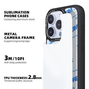 Fundas para Móvil Sublimables Compatibles con Carga Inalámbrica, Fundas para Teléfono Sublimables 2 en 1 de TPU para iPhone 16 15 14 13 Pro Max - Product Image 3