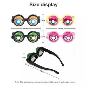 クレイジーアイメガネおもちゃのトリック面白いいたずら子供と大人のためのジョークアイパーティーメガネ面白いいたずらパーティーノベルティ目 - Product Image 5