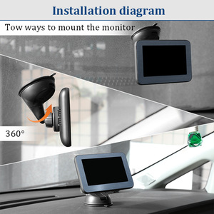 <span class=keywords><strong>Camera</strong></span> Quan Sát Phía Sau Xe Hơi Không Dây Đảo Chiều Giá Đỡ Từ Tính HD Màn Hình Không Dây Kỹ Thuật Số 5 Inch Nhà Sản Xuất Bán Sỉ - Product Image 4