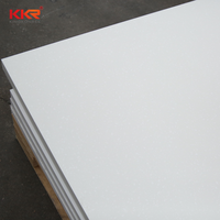Étagère de présentation en surface solide acrylique KKR, écologique, ignifuge, imperméable, moderne, pour usage en centre commercial, grandes dalles de comptoirs et panneaux muraux